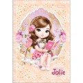 Foto ilustrativa Caderno Brochura Capa Dura 1/4 Jolie 80 Folhas