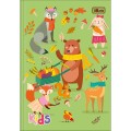 Foto ilustrativa Caderno Brochura Capa Dura 1/4 Kids Feminino 48 Folhas