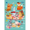 Foto ilustrativa Caderno Brochura Capa Dura 1/4 Kids Feminino 48 Folhas