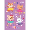 Foto ilustrativa Caderno Brochura Capa Dura 1/4 Kids Feminino 96 Folhas