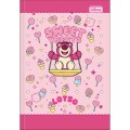 Foto ilustrativa Caderno Brochura Capa Dura 1/4 Lotso 80 Folhas