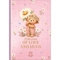 Foto ilustrativa Caderno Brochura Capa Dura 1/4 Love Bears 80 Folhas