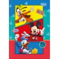 Foto ilustrativa Caderno Brochura Capa Dura 1/4 Mickey 48 Folhas