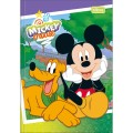 Foto ilustrativa Caderno Brochura Capa Dura 1/4 Mickey 80 Folhas