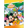 Foto ilustrativa Caderno Brochura Capa Dura 1/4 Mickey 80 Folhas