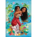 Foto ilustrativa Caderno Brochura Capa Dura 1/4 Moana 80 Folhas
