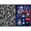 Foto ilustrativa Caderno Brochura Capa Dura 1/4 Nasa 80 Folhas