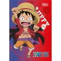 Foto ilustrativa Caderno Brochura Capa Dura 1/4 One Piece 48 Folhas
