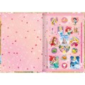 Foto ilustrativa Caderno Brochura Capa Dura 1/4 Princesas 80 Folhas