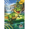 Foto ilustrativa Caderno Brochura Capa Dura 1/4 Raptor 80 Folhas