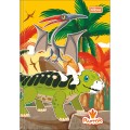 Foto ilustrativa Caderno Brochura Capa Dura 1/4 Raptor 80 Folhas