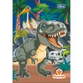 Foto ilustrativa Caderno Brochura Capa Dura 1/4 Raptor 80 Folhas
