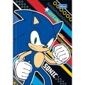 Foto ilustrativa Caderno Brochura Capa Dura 1/4 Sonic 48 Folhas