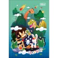 Foto ilustrativa Caderno Brochura Capa Dura 1/4 Spice Kids Masculino 80 Folhas