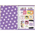Foto ilustrativa Caderno Brochura Capa Dura 1/4 TinyTAN 80 Folhas