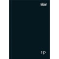Foto ilustrativa Caderno Brochura Capa Dura 1/4 Zip Preto 80 Folhas