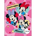 Foto ilustrativa Caderno Brochura Capa Dura Caligrafia Minnie 40 Folhas
