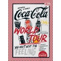 Foto ilustrativa Caderno Brochura Capa Dura Colegial Coca-Cola 80 Folhas