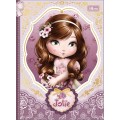 Foto ilustrativa Caderno Brochura Capa Dura Colegial Jolie 160 Folhas
