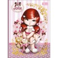 Foto ilustrativa Caderno Brochura Capa Dura Colegial Jolie 160 Folhas