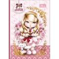 Foto ilustrativa Caderno Brochura Capa Dura Colegial Jolie 1/8 80 Folhas