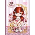Foto ilustrativa Caderno Brochura Capa Dura Colegial Jolie 1/8 80 Folhas