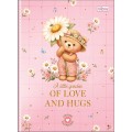 Foto ilustrativa Caderno Brochura Capa Dura Colegial Love Bears 160 Folhas