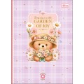 Foto ilustrativa Caderno Brochura Capa Dura Colegial Love Bears 80 Folhas