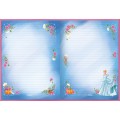 Foto ilustrativa Caderno Brochura Capa Dura Colegial Princesas 80 Folhas