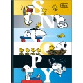 Foto ilustrativa Caderno Brochura Capa Dura Colegial Snoopy 160 Folhas