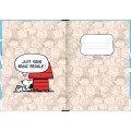 Foto ilustrativa Caderno Brochura Capa Dura Decorado 1/4 Snoopy 80 Folhas