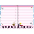 Foto ilustrativa Caderno Brochura Capa Dura Decorado 1/4 Snoopy 80 Folhas