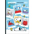 Foto ilustrativa Caderno Brochura Capa Dura Decorado 1/4 Snoopy 80 Folhas