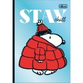 Foto ilustrativa Caderno Brochura Capa Dura Decorado 1/4 Snoopy 80 Folhas