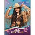 Foto ilustrativa Caderno Brochura Capa Dura Universitário Ana Castela 80 Folhas