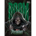 Foto ilustrativa Caderno Brochura Capa Dura Universitário Avengers Doomsday 80 Folhas