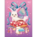 Foto ilustrativa Caderno Brochura Capa Dura Universitário Bunnyfly 80 Folhas
