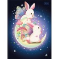 Foto ilustrativa Caderno Brochura Capa Dura Universitário Bunnyfly 80 Folhas