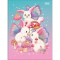 Foto ilustrativa Caderno Brochura Capa Dura Universitário Bunnyfly 80 Folhas