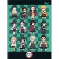 Foto ilustrativa Caderno Brochura Capa Dura Universitário Demon Slayer 80 Folhas