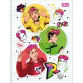Foto ilustrativa Caderno Brochura Capa Dura Universitário Dos Rosa 80 Folhas