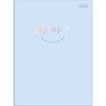 Foto ilustrativa Caderno Brochura Capa Dura Universitário Happy 48 Folhas