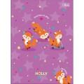 Foto ilustrativa Caderno Brochura Capa Dura Universitário Holly 80 Folhas
