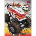 Foto ilustrativa Caderno Brochura Capa Dura Universitário Hot Wheels 80 Folhas