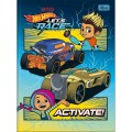 Foto ilustrativa Caderno Brochura Capa Dura Universitário Hot Wheels Let's Race 80 Folhas