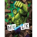 Foto ilustrativa Caderno Brochura Capa Dura Universitário Hulk 80 Folhas