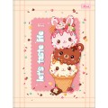 Foto ilustrativa Caderno Brochura Capa Dura Universitário Ice Cute 80 Folhas