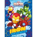Foto ilustrativa Caderno Brochura Capa Dura Universitário Iron Man 80 Folhas