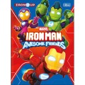 Foto ilustrativa Caderno Brochura Capa Dura Universitário Iron Man 80 Folhas