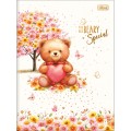 Foto ilustrativa Caderno Brochura Capa Dura Universitário Love Bears 80 Folhas